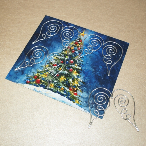 Sada mini andělských křidélek - stříbrná